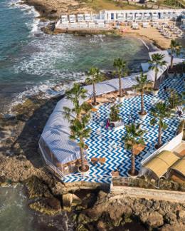 Masseria Torre Coccaro — whitewashed courtyard