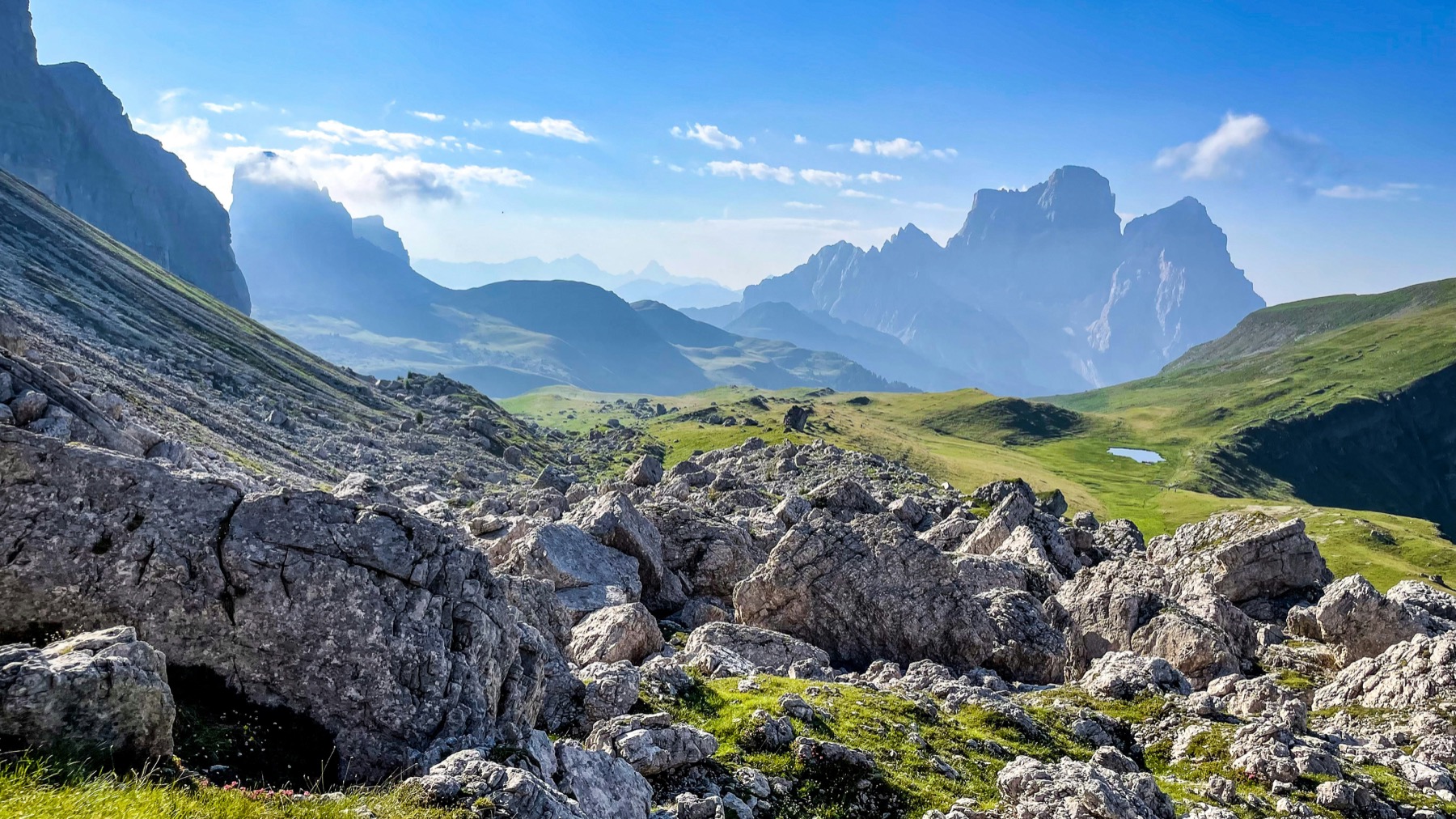 Dolomites pass road
